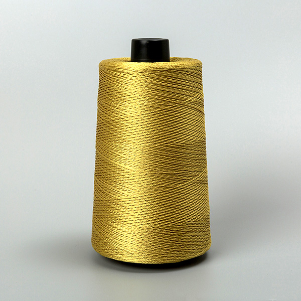 Golden aramid sewing thread